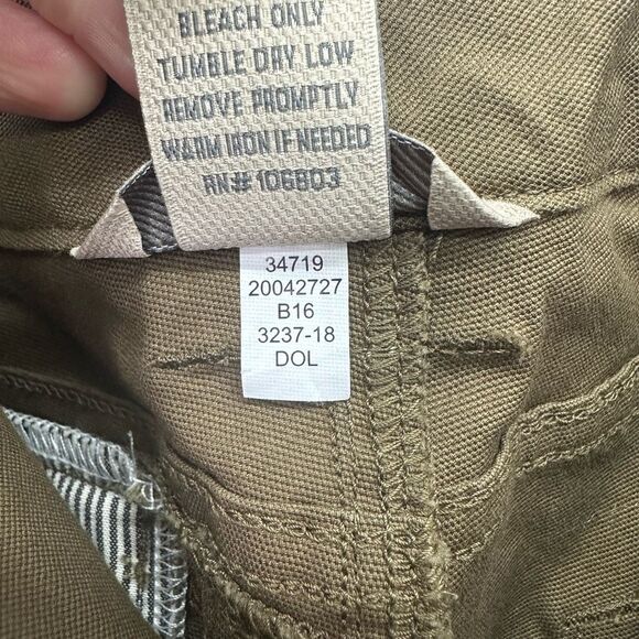 Duluth Trading Co Women’s DuluthFlex Fire Hose Slim Leg Cargo Pants Olive Green - Picture 5 of 8